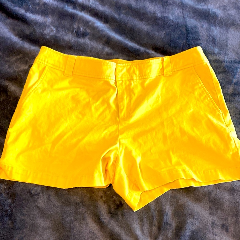 New York & Company Yellow Tailored Shorts Size 12 - Picture 4 of 6